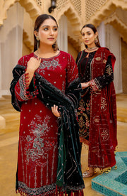 Waresha Luxury Embroidered Sweet Leather Unstitched 3Pc Suit PL-605