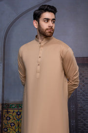 So Kamal Mens Unstitched Premium Cotton Suit - PM-1516 Camel