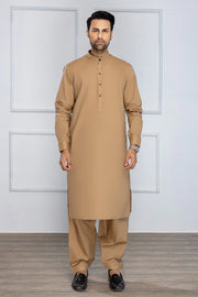 So Kamal Mens Unstitched Premium Cotton Suit PM-1519 Brown