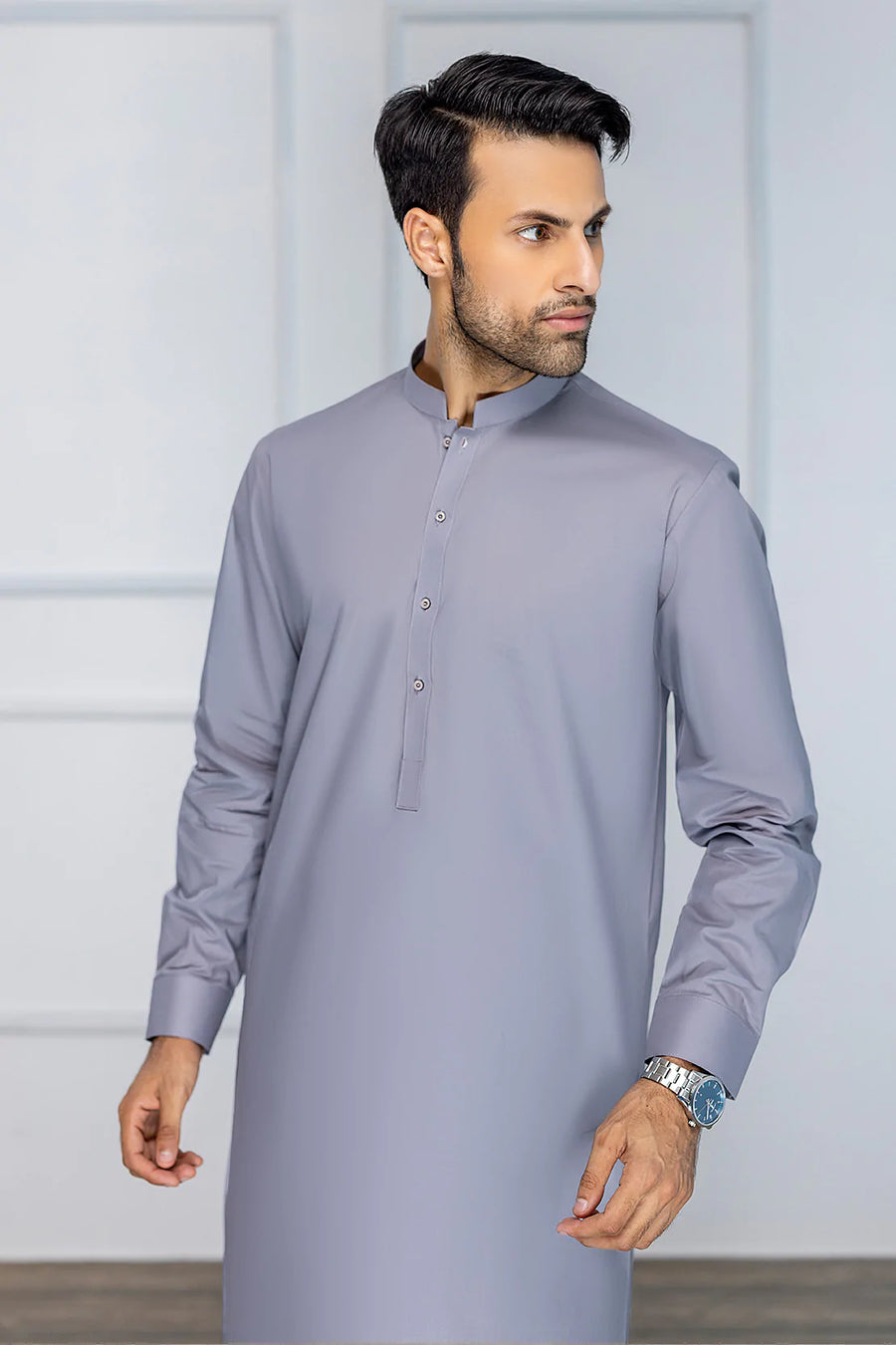 So Kamal Mens Unstitched Premium Cotton Suit PM-1519 Mauve