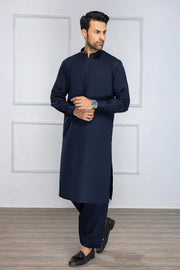 So Kamal Mens Unstitched Premium Cotton Suit PM-1519 Navy Blue