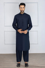 So Kamal Mens Unstitched Premium Cotton Suit PM-1519 Navy Blue