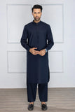 So Kamal Mens Unstitched Premium Cotton Suit PM-1519 Navy Blue