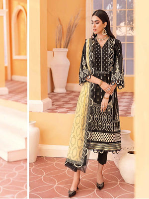 GulAhmed Summer Premium Embroidered Lawn Unstitched 3Pc Suit PM-22004