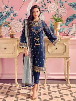 GulAhmed Summer Premium Embroidered Lawn Unstitched 3Pc Suit PM-22007