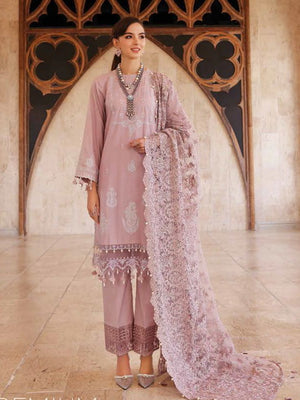 GulAhmed Summer Premium Embroidered Lawn Unstitched 3Pc Suit PM-32009