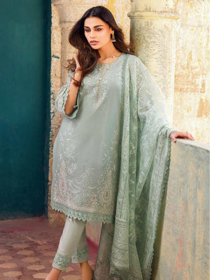 GulAhmed Summer Premium Embroidered Lawn Unstitched 3Pc Suit PM-32024