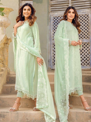 GulAhmed Summer Premium Embroidered Lawn Unstitched 3Pc Suit PM-32040