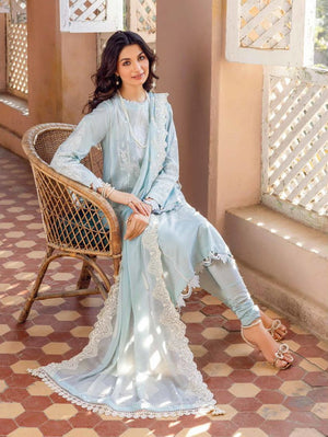 GulAhmed Summer Premium Embroidered Lawn Unstitched 3Pc Suit PM-32044