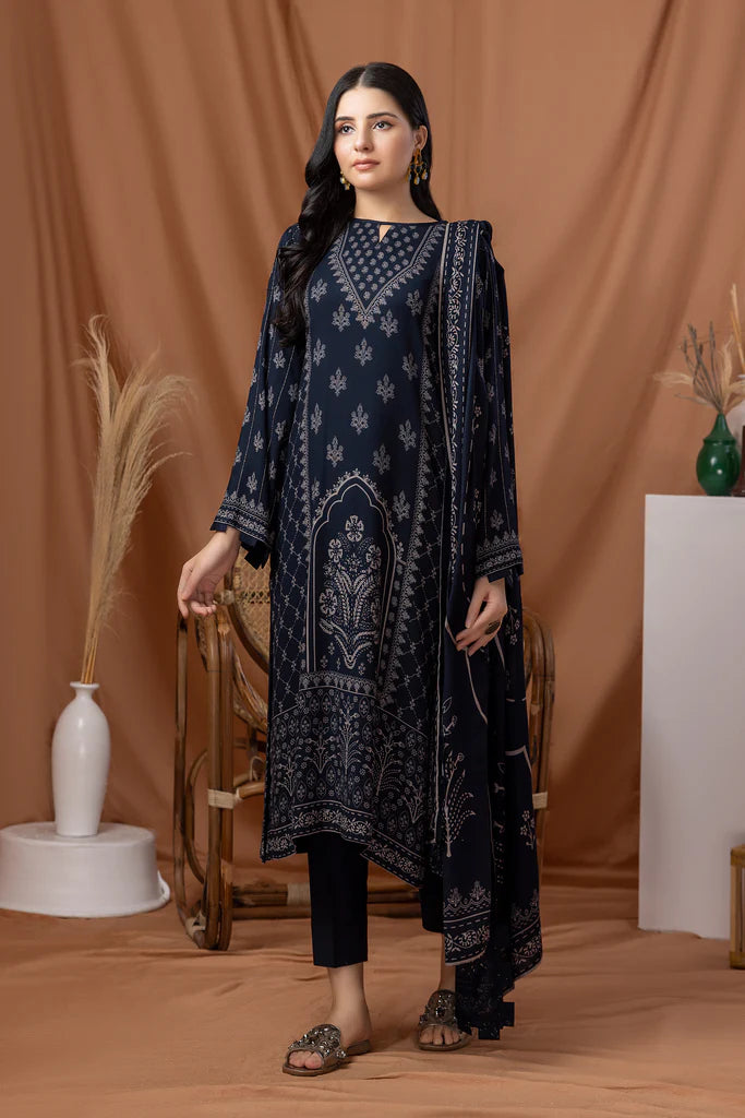Lakhany LSM Pashmina Printed Unstitched 3Pc Suit PPC-306-B