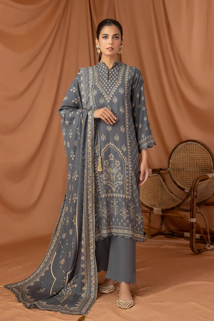 Lakhany LSM Pashmina Printed Unstitched 3Pc Suit PPC-306-C