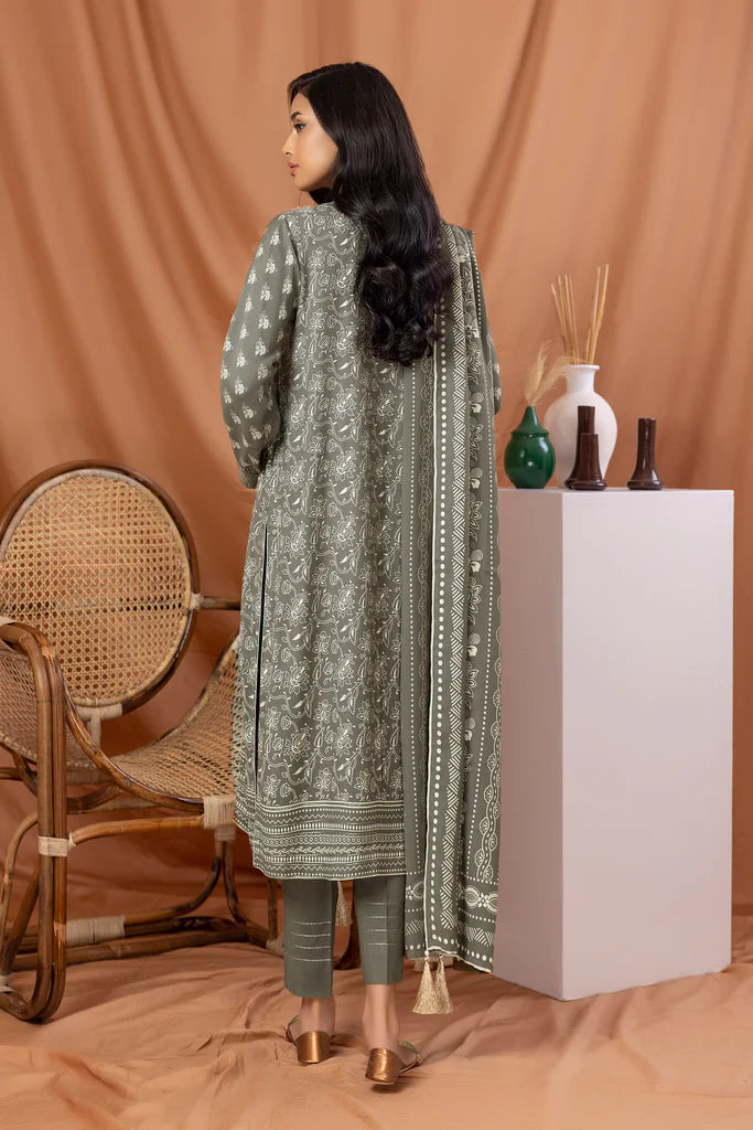Lakhany LSM Pashmina Printed Unstitched 3Pc Suit PPC-308-B