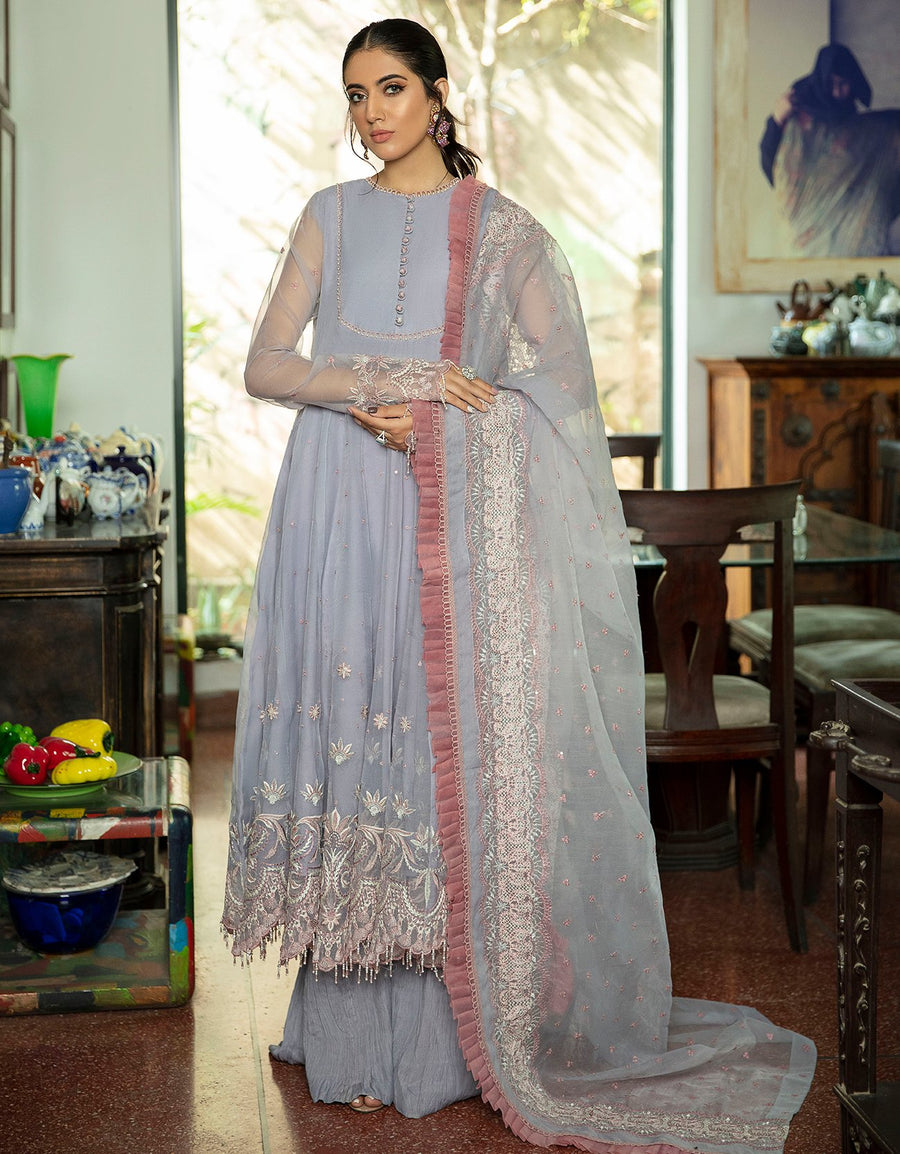 Emaan Adeel Luxury Pret Formal Wedding Suit PR-48 LAVENDER - FaisalFabrics.pk