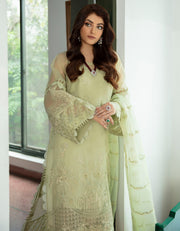 Emaan Adeel Luxury Pret Formal Wedding Suit PR-54 PASTEL PISTACHIO - FaisalFabrics.pk