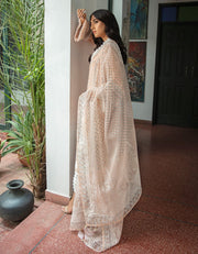 Emaan Adeel Luxury Pret Formal Wedding Suit PR-57 SOFT PEACH - FaisalFabrics.pk
