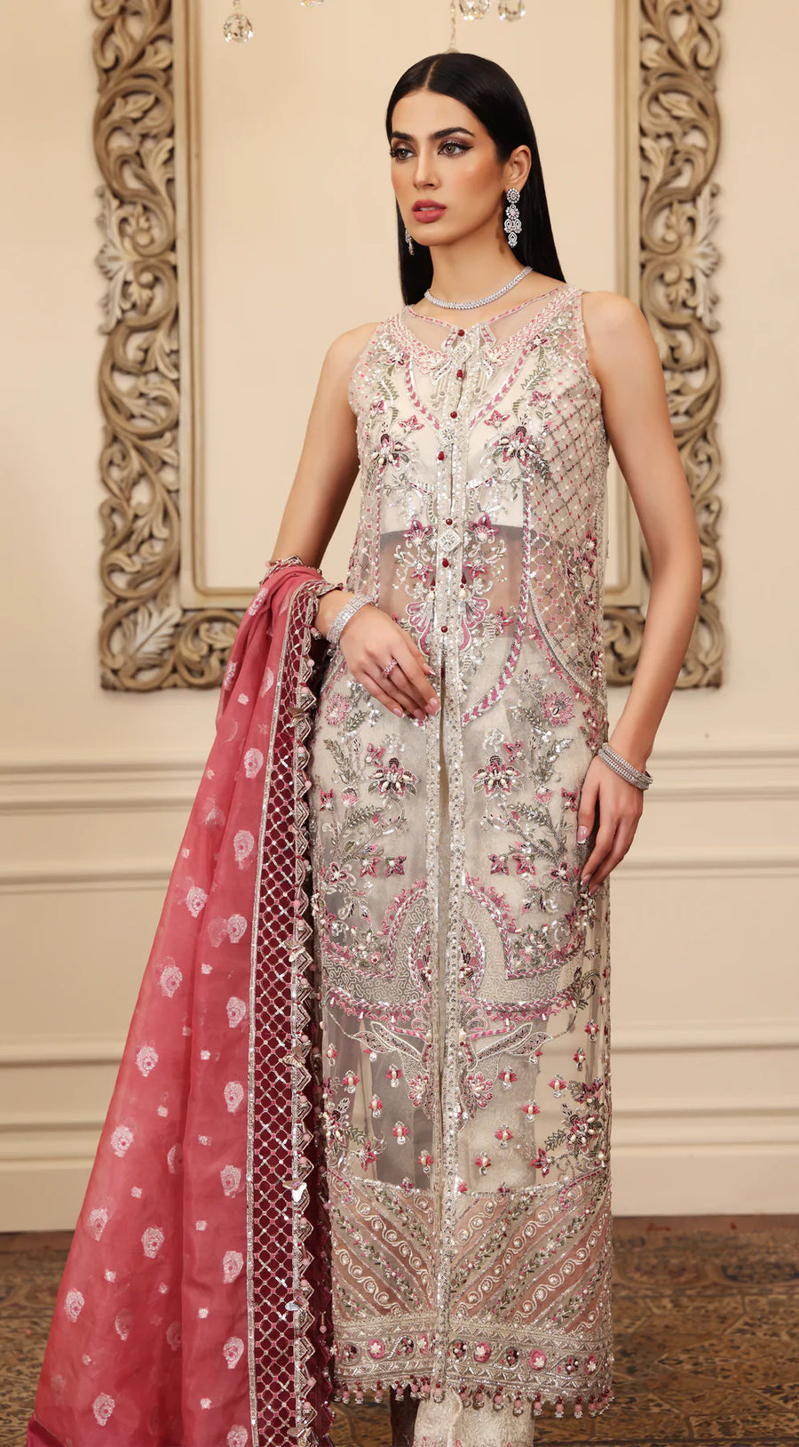 ANAYA Opulence Embroidered Formal Unstitched 3Pc Suit AC22-06 PRICILLA
