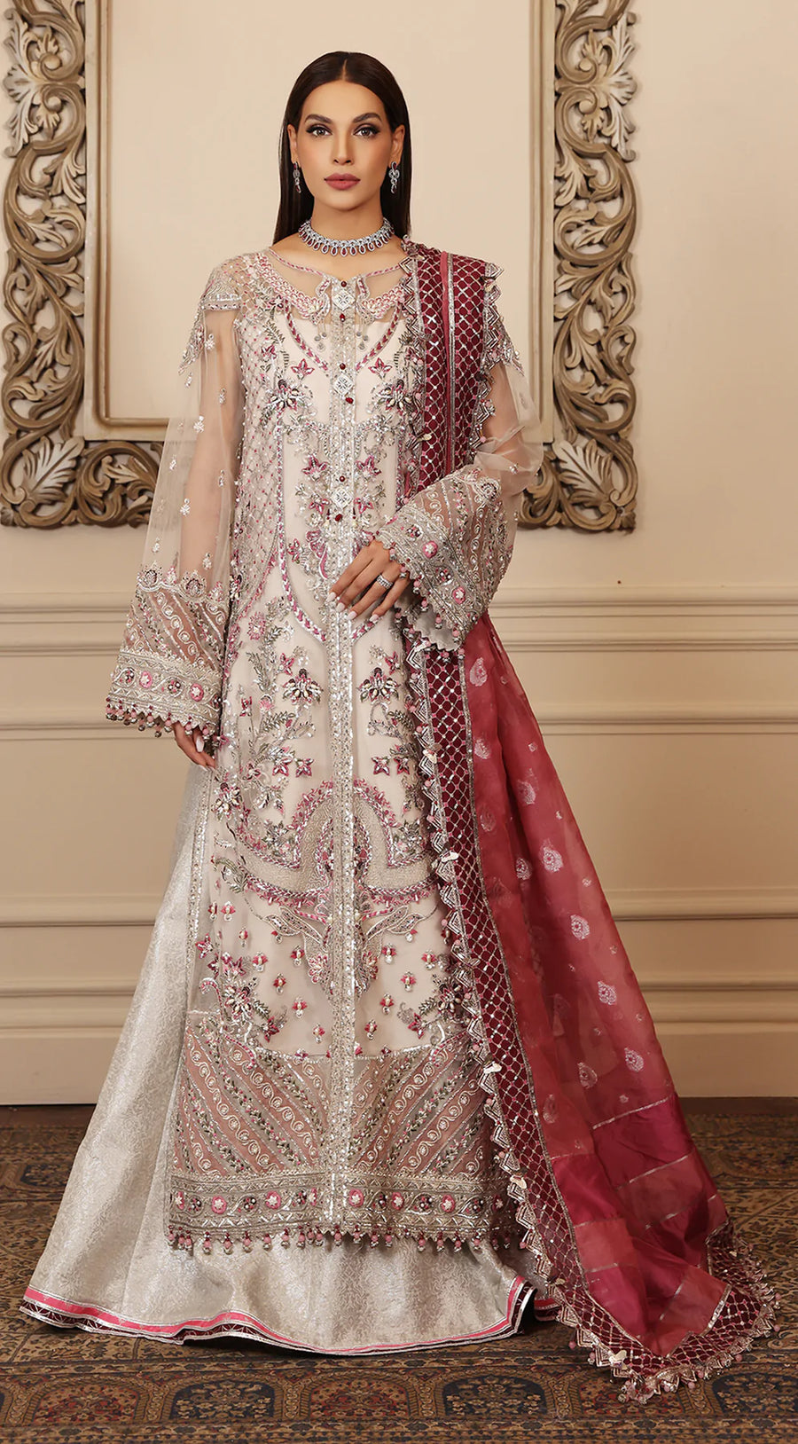 ANAYA Opulence Embroidered Formal Unstitched 3Pc Suit AC22-06 PRICILLA