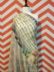 Premium Printed Border Shawl for women Lawn Fabric PSL-04 - FaisalFabrics.pk