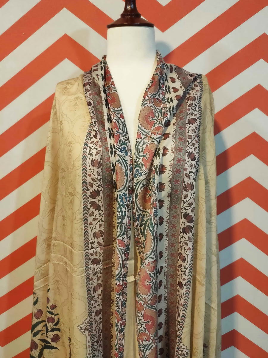 Premium Printed Border Shawl for women Lawn Fabric PSL-05 - FaisalFabrics.pk
