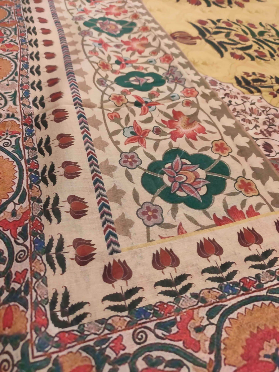 Premium Printed Border Shawl for women Lawn Fabric PSL-05 - FaisalFabrics.pk
