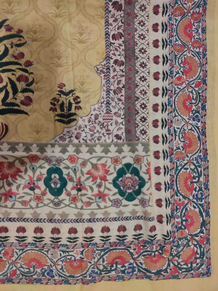 Premium Printed Border Shawl for women Lawn Fabric PSL-05 - FaisalFabrics.pk