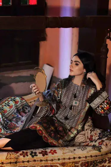 Gul Ahmed Pure Joy of Winter Printed Khaddar 3Pc Suit PVS-12001 B