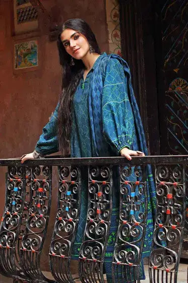 Gul Ahmed Pure Joy of Winter Printed Khaddar 3Pc Suit PVS-12005 B