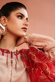 Maria Osama Khan Ethereal Basic Pret 3Pc Suit - PALE PINK
