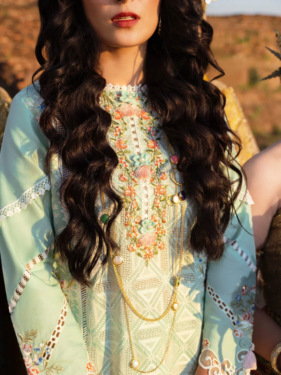 Mushq Lawana Embroidered Luxury Lawn Unstitched 3Pc Suit MSL-23-11 Parinya