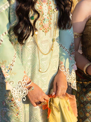 Mushq Lawana Embroidered Luxury Lawn Unstitched 3Pc Suit MSL-23-11 Parinya