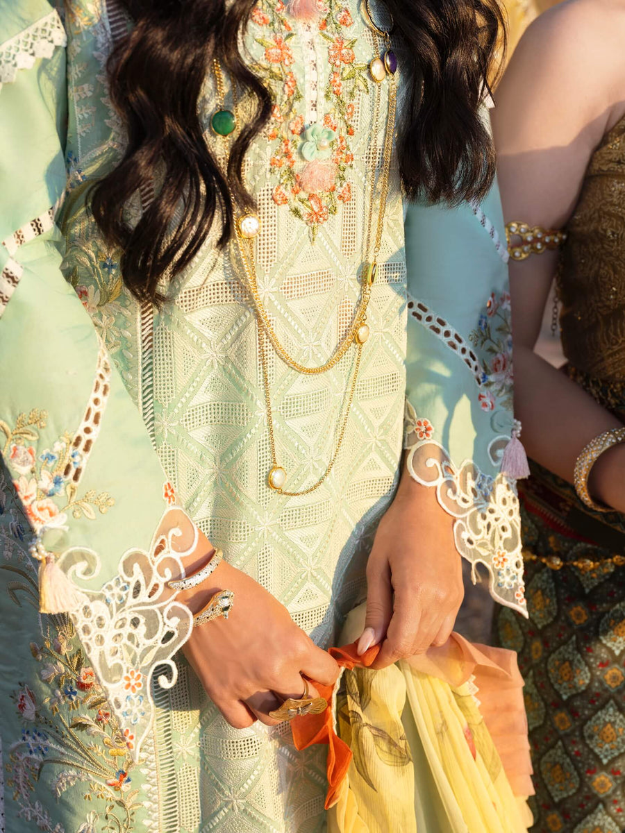 Mushq Lawana Embroidered Luxury Lawn Unstitched 3Pc Suit MSL-23-11 Parinya