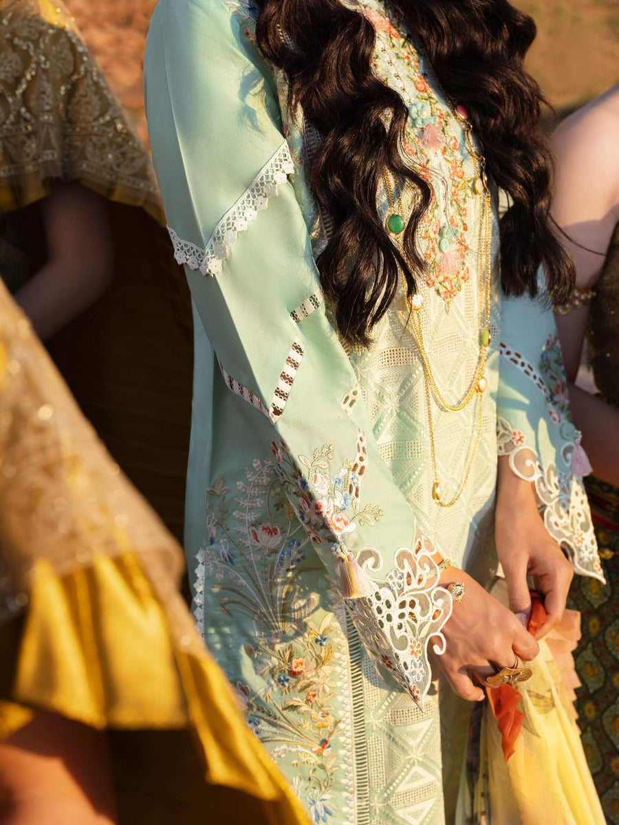 Mushq Lawana Embroidered Luxury Lawn Unstitched 3Pc Suit MSL-23-11 Parinya