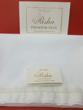 PASHA PREMIUM PLUS Super Fine Egyptian Cotton White Unstitched Suit for Men - FaisalFabrics.pk