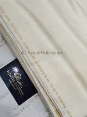 PASHA Winter Cotton Men’s Shalwar Kameez Full Suit White - FaisalFabrics.pk