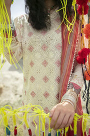Qalamkar QLine II Lawn Embroidered Unstitched 3 Piece Suit EE-06 - FaisalFabrics.pk