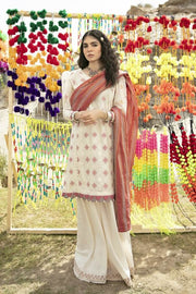 Qalamkar QLine II Lawn Embroidered Unstitched 3 Piece Suit EE-06 - FaisalFabrics.pk