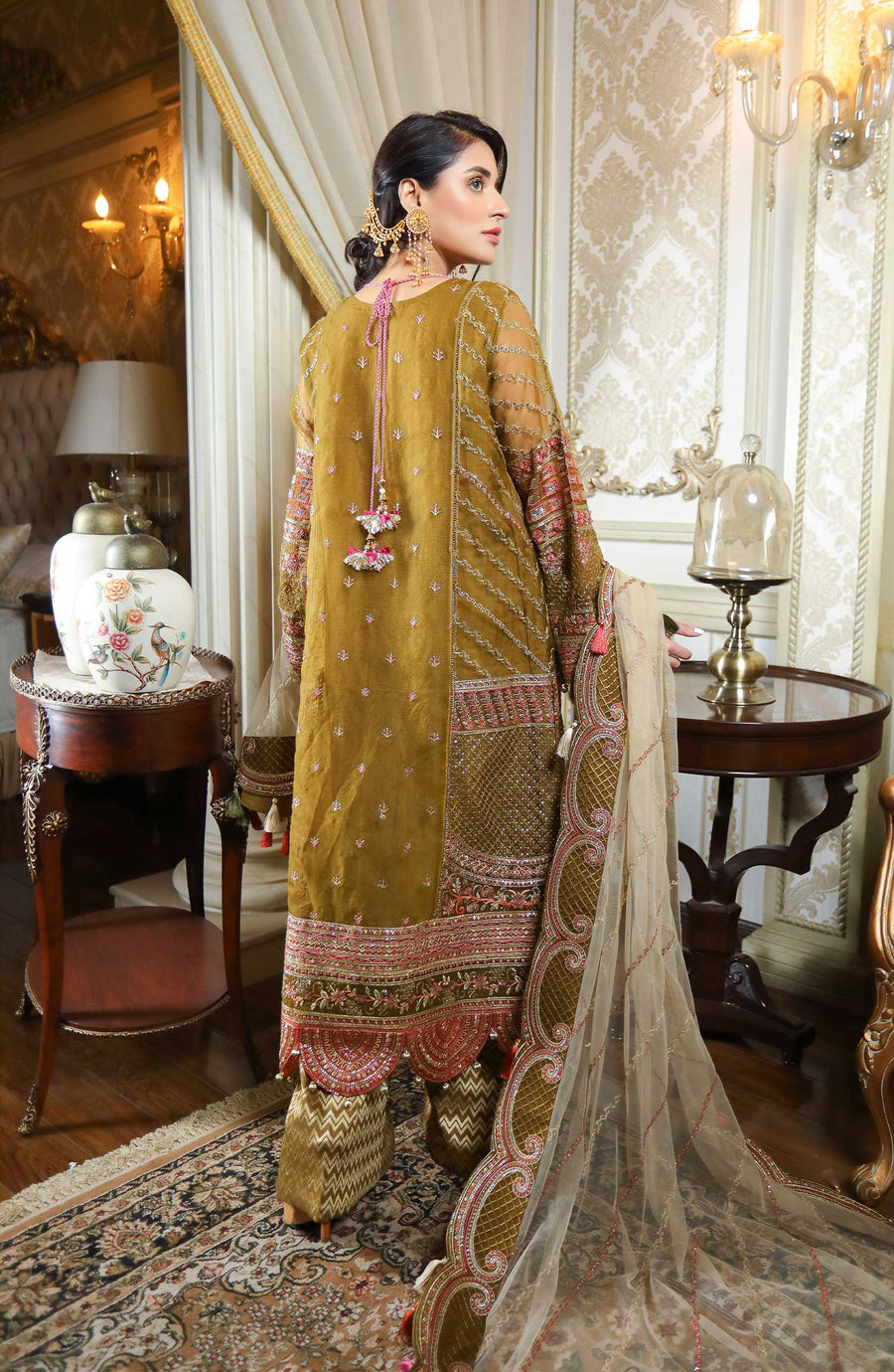 Waresha Rang Reet Unstitched Luxury Formal 3Pc Suit D-05 QAMERI