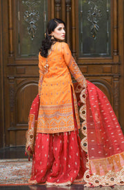Waresha Rang Reet Unstitched Luxury Formal 3Pc Suit D-08 QAUS E QAZA
