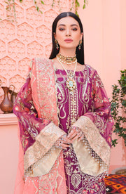 MASHQ Premium Embroidered Formals 3pc Suit QFD-0036 GARDEN OF EDEN - FaisalFabrics.pk