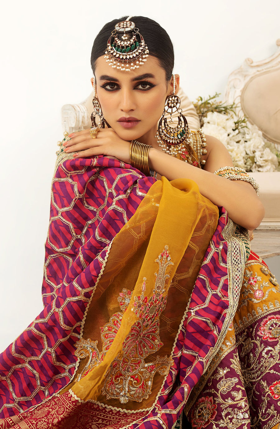 Maryum N Maria Raj Kumari Unstitched Luxury Formal Dress - Sanjh