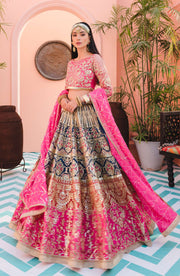 MASHQ Premium Embroidered Formals 3pc Suit QFL-0010 FESTIVE DREAMS - FaisalFabrics.pk