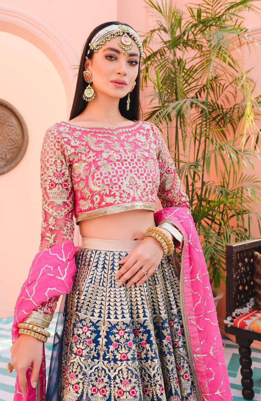MASHQ Premium Embroidered Formals 3pc Suit QFL-0010 FESTIVE DREAMS - FaisalFabrics.pk