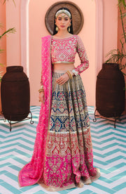 MASHQ Premium Embroidered Formals 3pc Suit QFL-0010 FESTIVE DREAMS - FaisalFabrics.pk