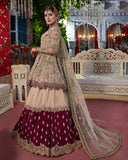 Maria Osama Khan Qubool Hai Unstitched Wedding Suit QH-08 SURKHAB