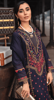 Rang Rasiya Safarnama Embroidered Unstitched Cotail 3Pc D-06 Qainat
