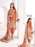 Ramsha Reet Fall Winter Embroidered Linen Unstitched 3pc Suit R-204 - FaisalFabrics.pk
