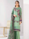 Ramsha Reet Fall Winter Embroidered Linen Unstitched 3pc Suit R-207 - FaisalFabrics.pk
