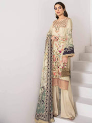 Ramsha Reet Fall Winter Embroidered Linen Unstitched 3pc Suit R-208 - FaisalFabrics.pk