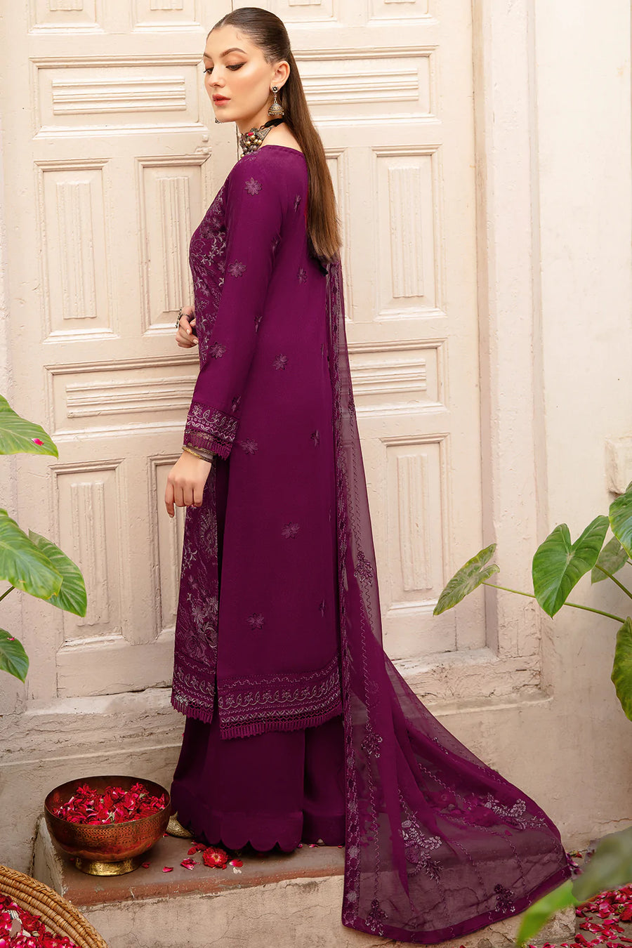 Ramsha Reet Vol-07 Embroidered Luxury Karandi Unstitched 3Pc R-703