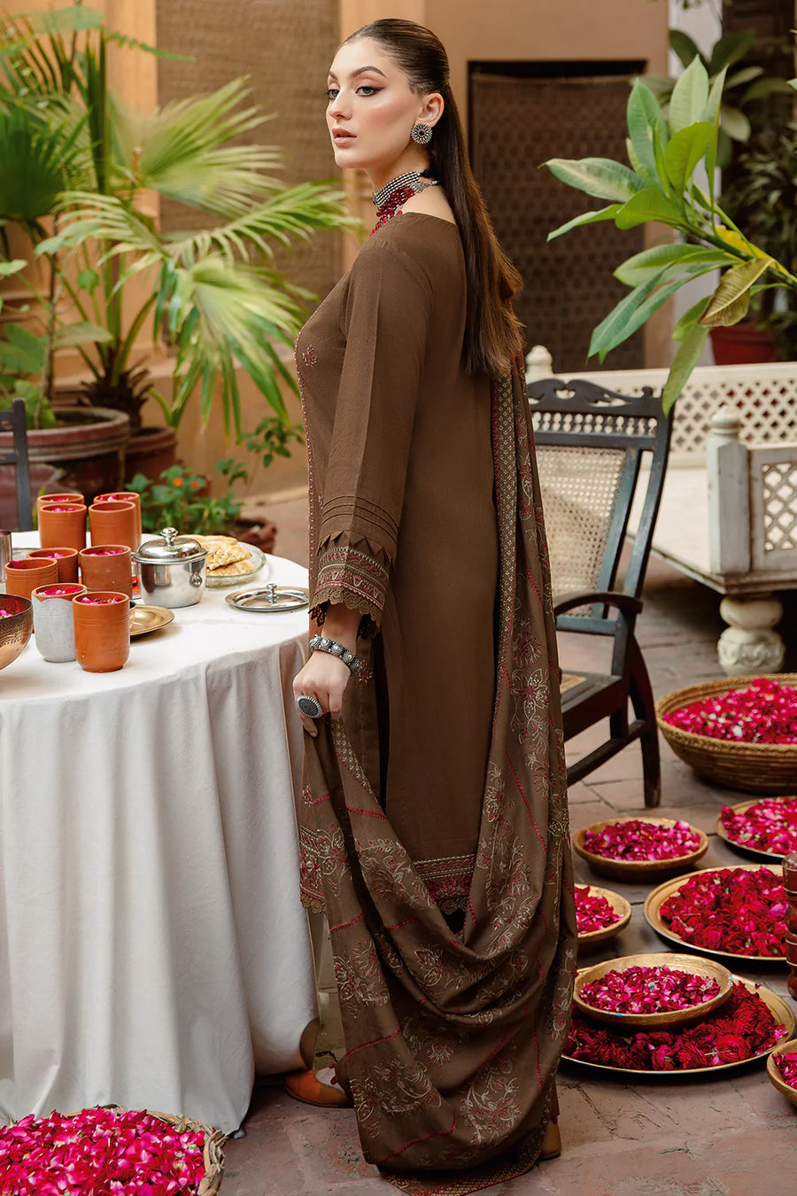 Ramsha Reet Vol-07 Embroidered Luxury Karandi Unstitched 3Pc R-706